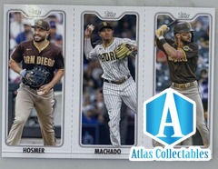 2022 Topps Opening Day Triple Play Hosmer/Machado/Tatis #TPC-8A, TPC-8B, TPC-8C